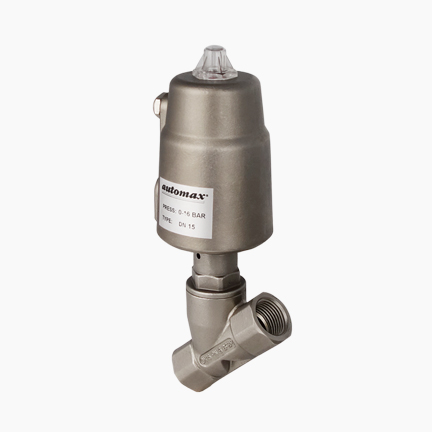 Pneumatical angle seat valve 2/2 stainless steel type 2VR-S